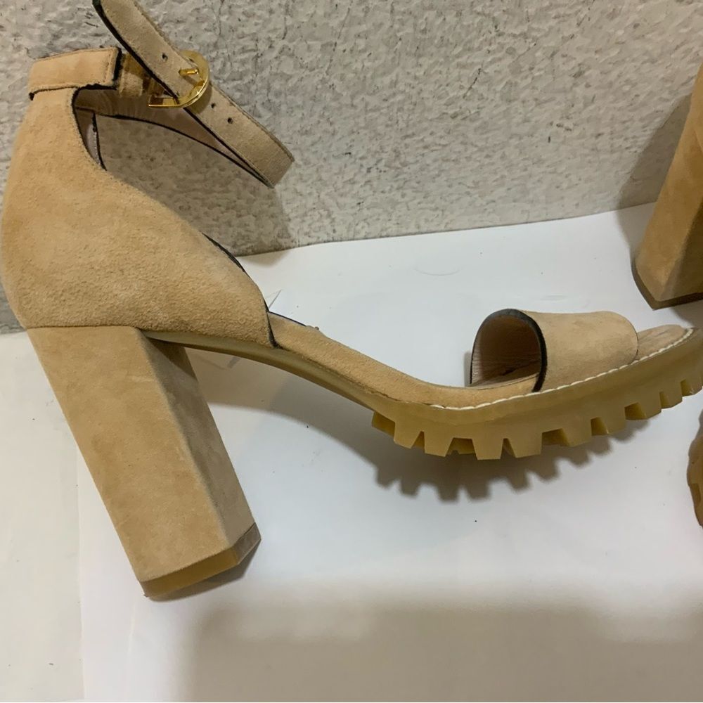 STUART WEITZMAN Winona suede heels Sandal size 9 - Picture 4 of 7
